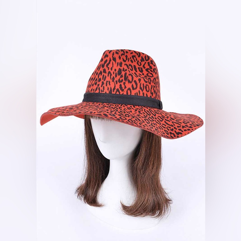 Leopard Patterned Floppy Hat - Picture 3 of 7